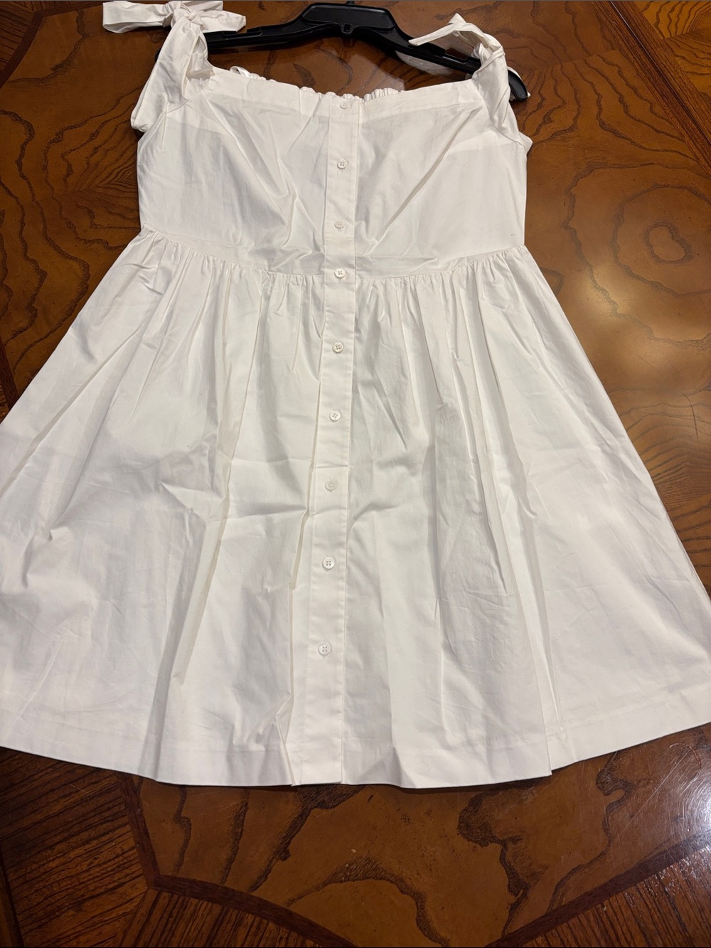 Club Monaco White Button-Front Tie-Shoulder Mini Sundress Size 10